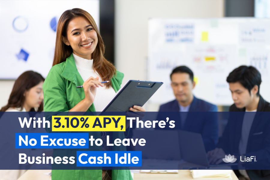 Financial professional presenting business cash management strategy showing why there is no excuse to leave idle business cash.