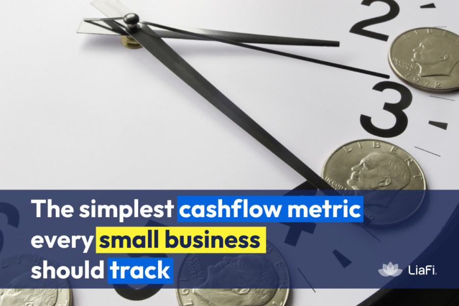 cash flow metric example showing days of cash on hand for a small business