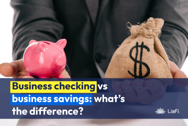 business checking vs savings comparison showing cash access, APY, and liquidity differences