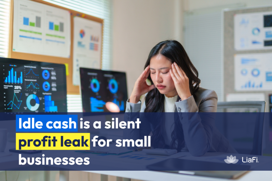 idle cash in small business showing lost profit and opportunity to earn interest on business cash