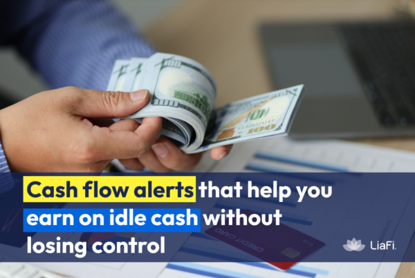 cash flow alerts showing when to move idle cash and manage business balances