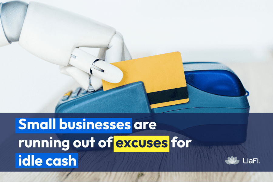 Small business owner using AI cash management for small business cash flow visibility