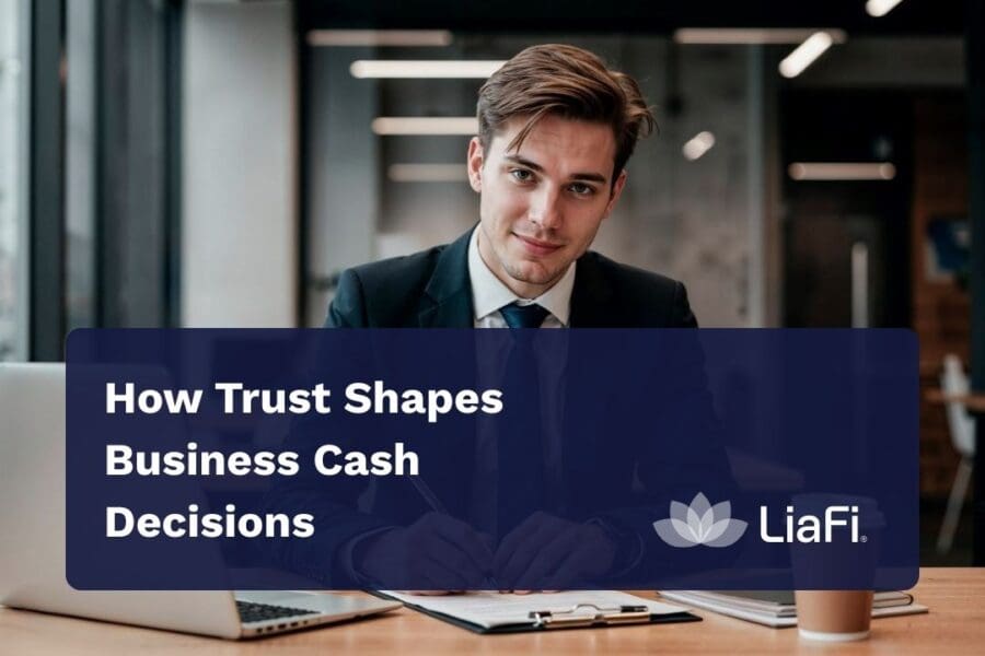 how businesses manage cash flow showing stages of trust and increasing cash balances