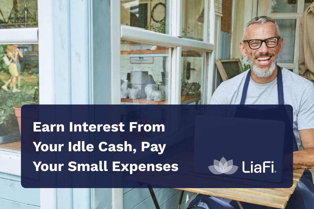 earn interest on business cash showing monthly expenses covered by idle cash income