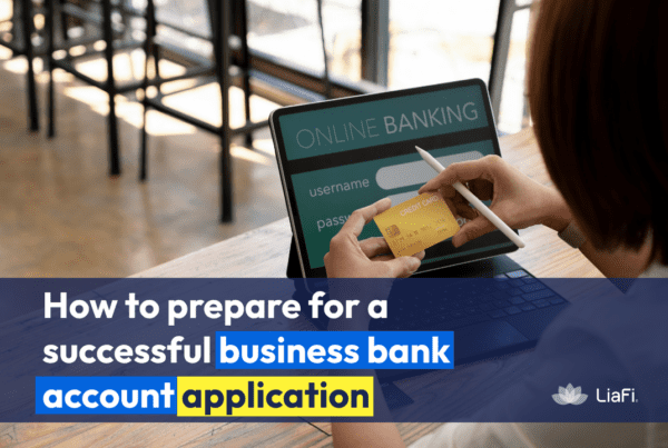 how to open a business bank account online application process on laptop